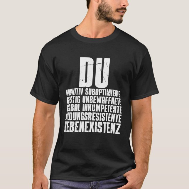 T-shirt Insulation Du Nebenexistenz Ich Hasse Menschen (Devant)