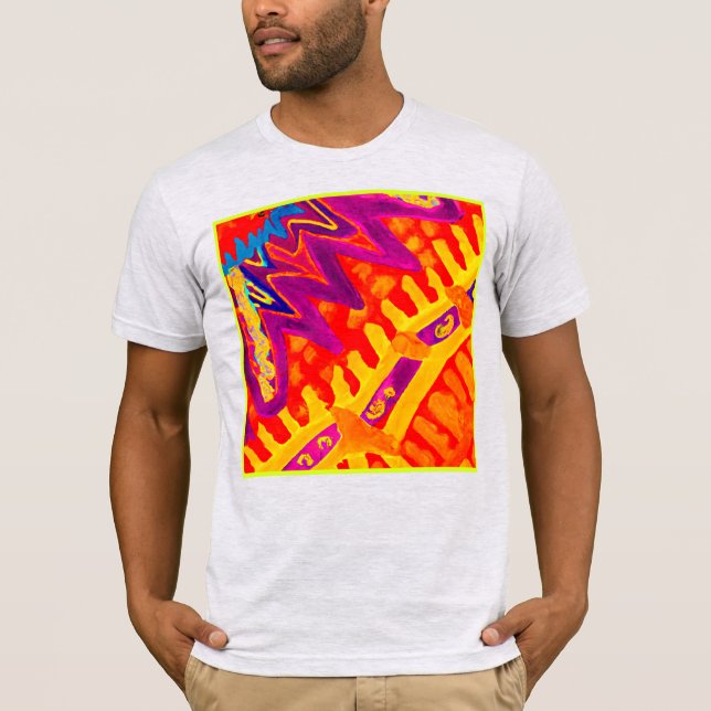 T-shirt Intégration du design Motif coloré (Devant)