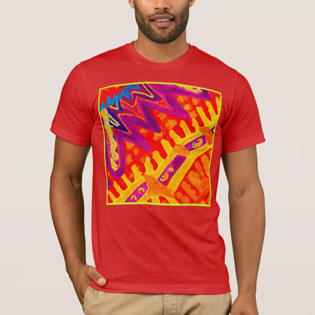 T-shirt Intégration du design Motif coloré (Devant)