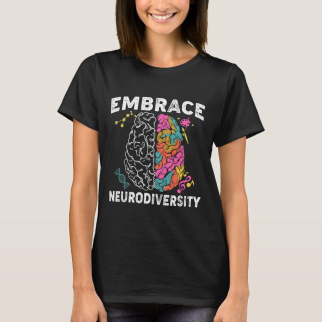 T-shirt Intégrer la Sensibilisation sur l'autisme Neurodiv (Devant)
