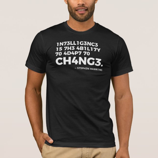 T-shirt Intelligence adaptive (Devant)
