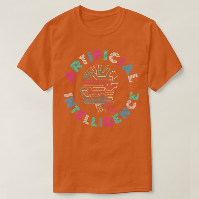 T-shirt Intelligence artificielle AI Cadeau (Design devant)