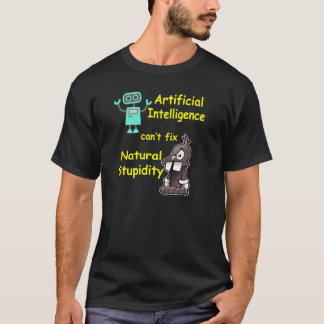 T-shirt Intelligence artificielle contre la chemise