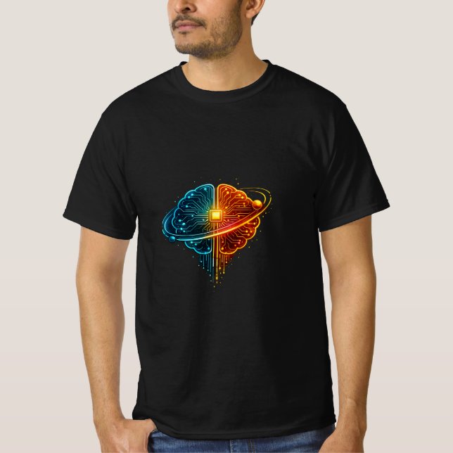 T-shirt intelligence artificielle du cerveau (Devant)