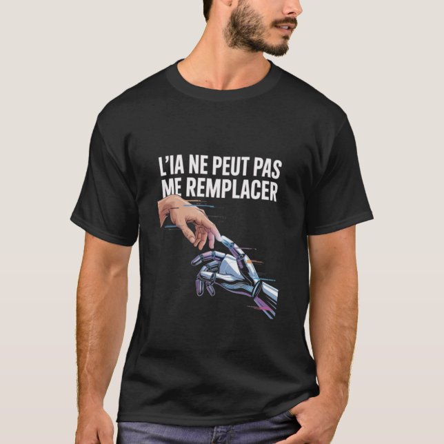 T-shirt Intelligence artificielle et humains (Devant)
