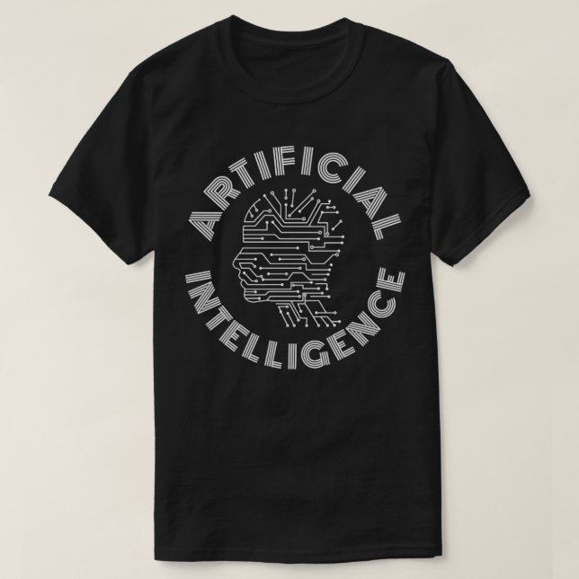 T-shirt Intelligence artificielle IA apprentissage machine (Design devant)