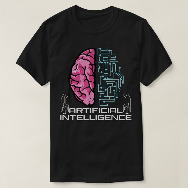 T-shirt Intelligence artificielle IA Robot IA (Design devant)