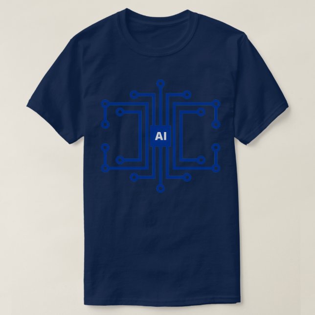 T-shirt Intelligence artificielle Inter-connectivité (Design devant)