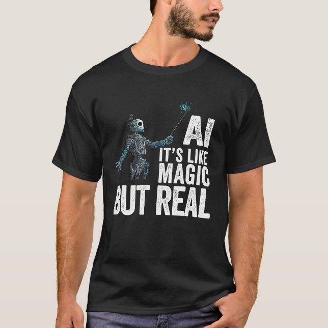 T-shirt Intelligence artificielle Robot AI (Devant)