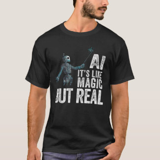 T-shirt Intelligence Artificielle Robot Drôle AI