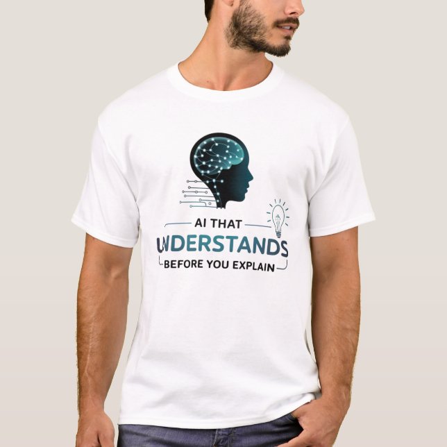 T-shirt Intelligence Artificielle Smart Tech Design (Devant)