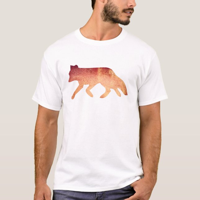 T-shirt Intelligent comme aquarelle typographique de Fox (Devant)
