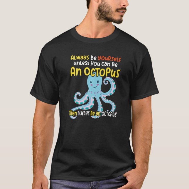 T-shirt Intelligent comme une pieuvre océanique (Devant)