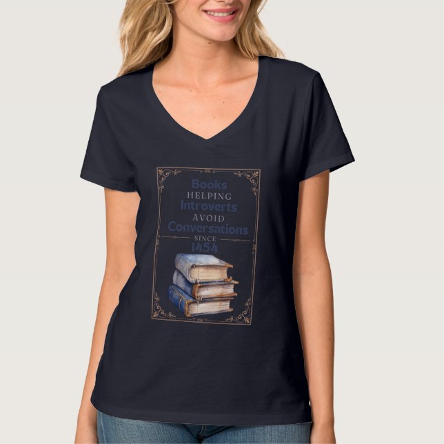 T-shirt Intelligent en lecture (Devant)