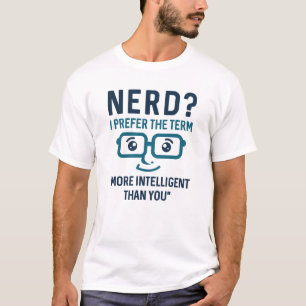 T-shirt Intelligent nerd