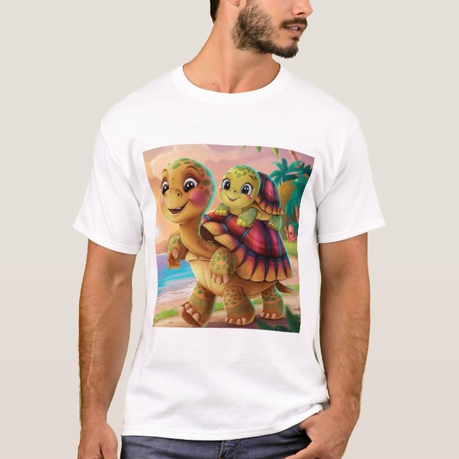 T-shirt intelligent Protéger la tortue (Devant)