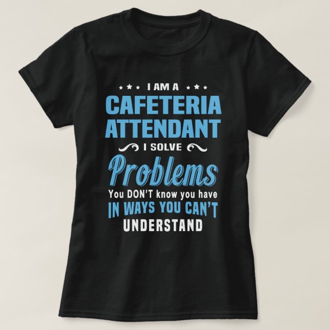 T-shirt Intendant Cafétéria (Design devant)