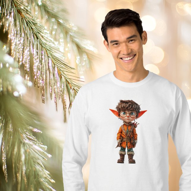 T-shirt Intent Garçon Noël Elf Drôle Homme (Créateur téléchargé)