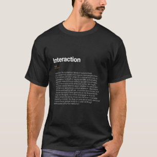 T-shirt Interaction drôle de définition de dictionnaire