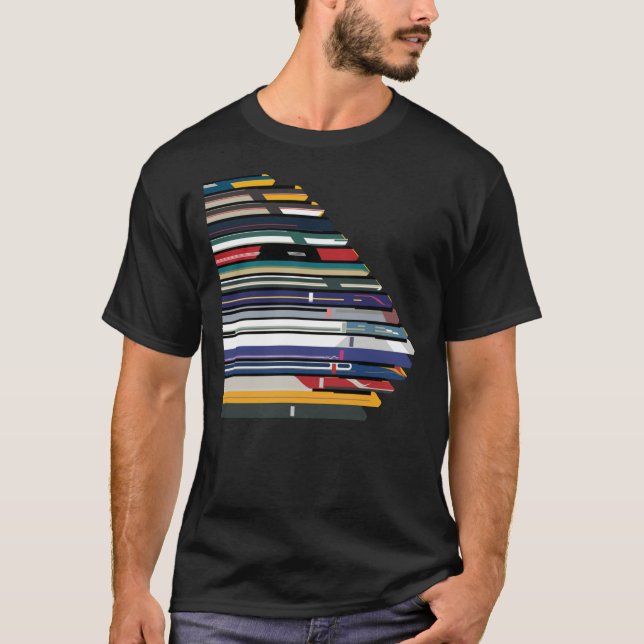 T-shirt Intercity 125 Outline In Liveries    (Devant)