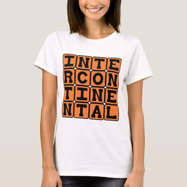 T-shirt Intercontinental, International (Devant)