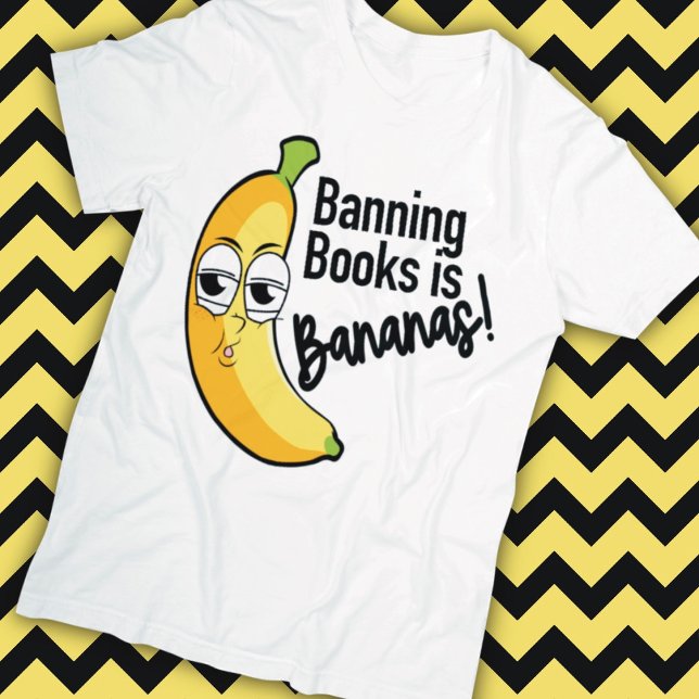 T-shirt Interdiction des livres de bananes (Créateur téléchargé)