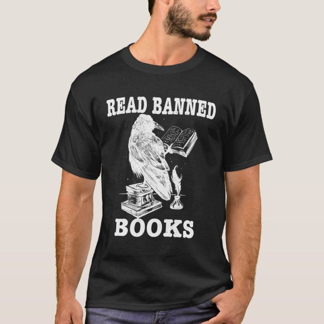 T-shirt Interdictions de lecture Citation Censure I Read B (Devant)
