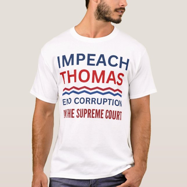 T-shirt Interdire Clarence Thomas Juge de la Cour suprême (Devant)