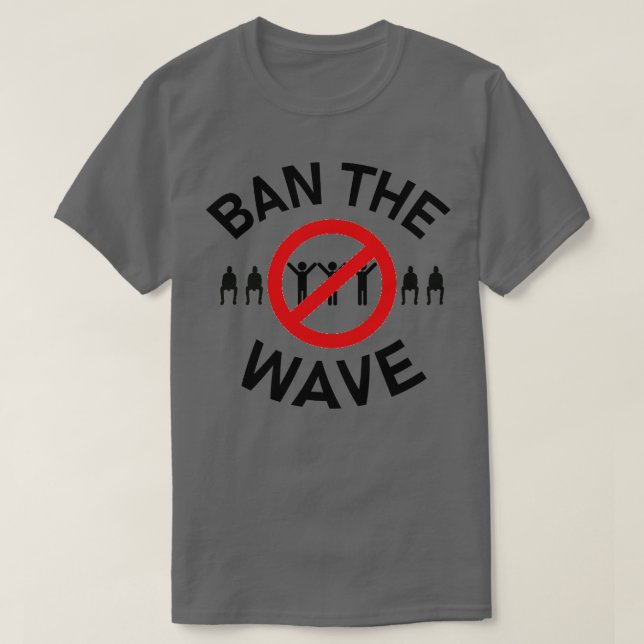 T-shirt interdire la vague 1 (Design devant)
