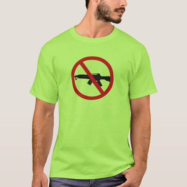 T-shirt Interdire les armes d'assaut (Devant)