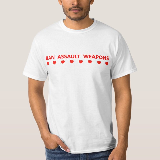 T-shirt Interdire les armes d'assaut (Devant)