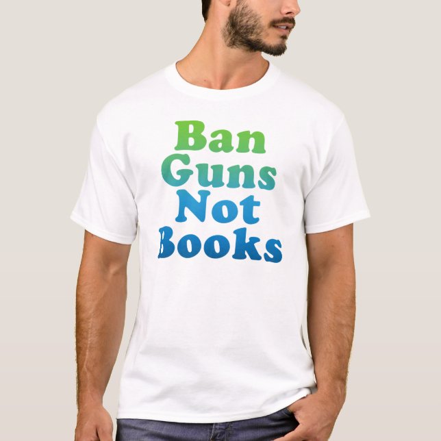 T-SHIRT INTERDIRE LES ARMES NON LES LIVRES (Devant)