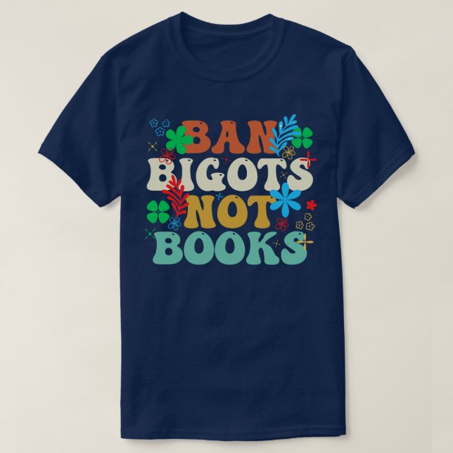 T-shirt Interdire Les Bigots Pas De Livre (Design devant)