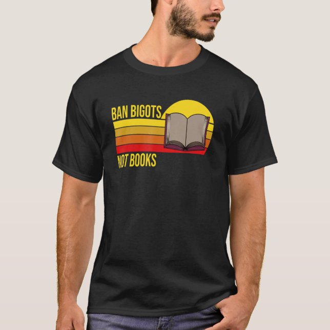 T-shirt Interdire Les Bigots Pas Les Lecteurs De Livres (Devant)