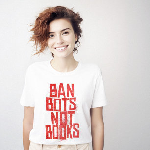 T-shirt Interdire Les Bots Et Non Les Livres