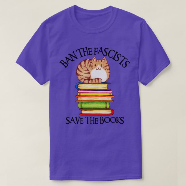 T-shirt Interdire Les Fascistes Sauver Les Livres 15 (Design devant)