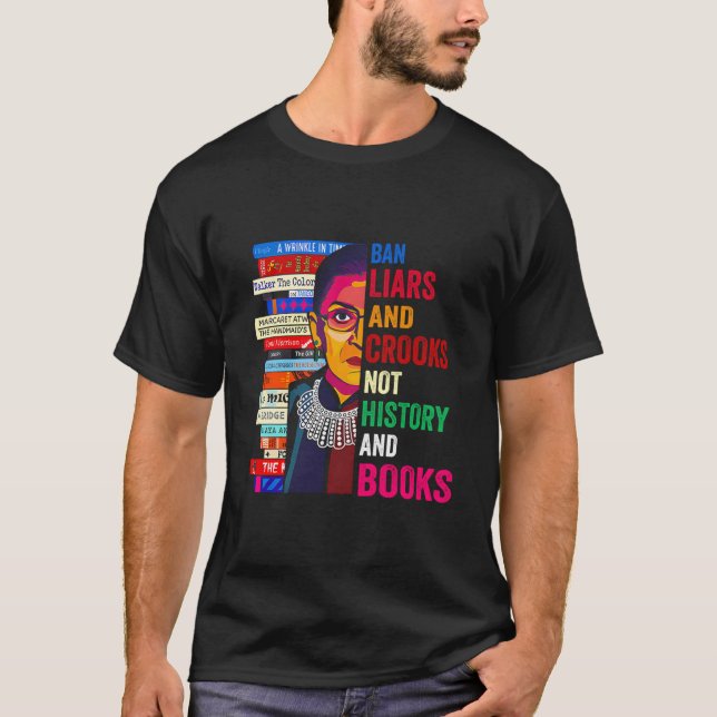 T-shirt Interdire Les Menteurs Et Les Crooks, Pas L'Histoi (Devant)