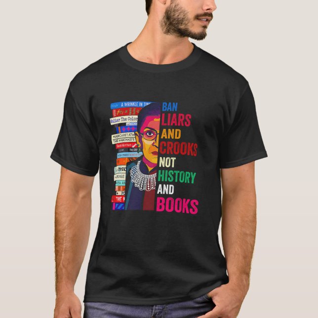 T-shirt Interdire Les Menteurs Et Les Crooks, Pas L'Histoi (Devant)