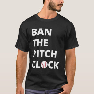 T-shirt Interdire l'horloge de Pitch en Baseball Montrez v
