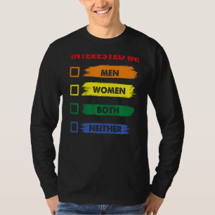 T-shirt Intéressé Ni Lgbt Pride Mois Graphic Festiv