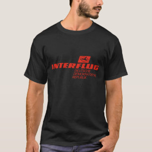 T-shirt Interflug, Compagnie aérienne nationale de DDR GDR