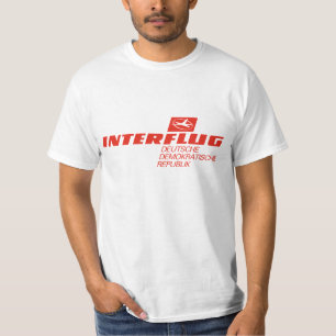 T-shirt Interflug, National Airline de l'Allemagne de l'Es