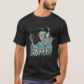 T-shirt Intergalactic Gamer Tee – DarkGG Alien Streetwear