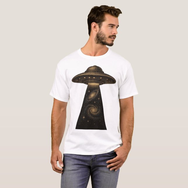 T-shirt INTERGALACTIC SIGNAL – We Were Never Alone (Devant entier)