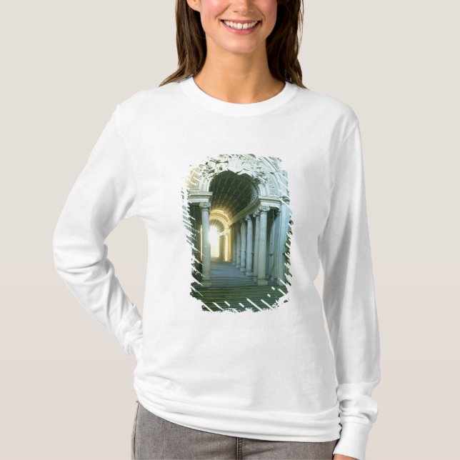 T-shirt Intérieur avec la vue de l'escalier (Devant)