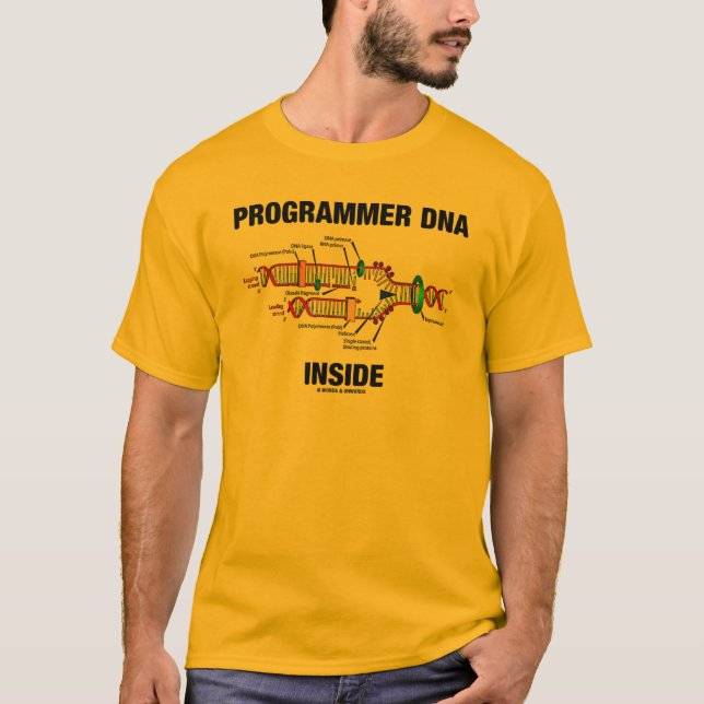 T-shirt Intérieur d'ADN de programmeur (reproduction (Devant)