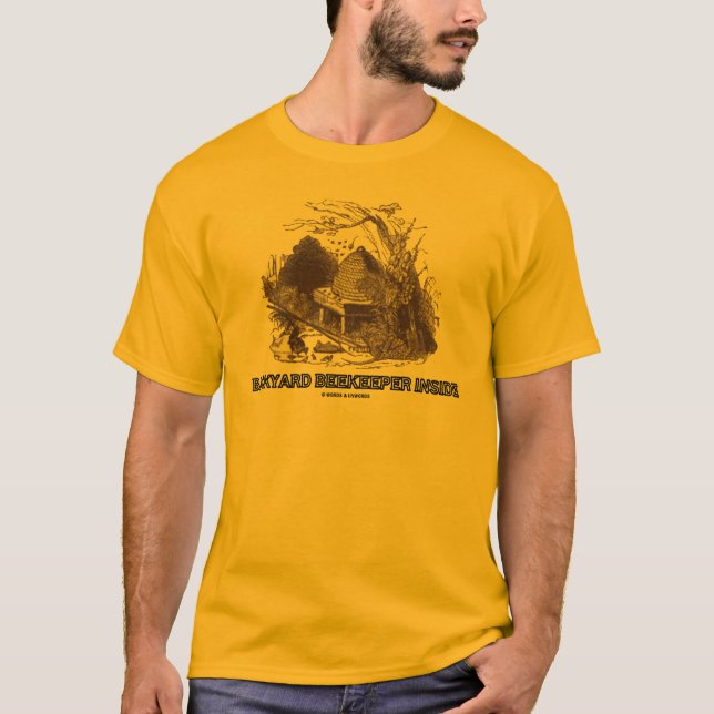 T-shirt Intérieur d'apiculteur de jardin (ruche dans le (Devant)