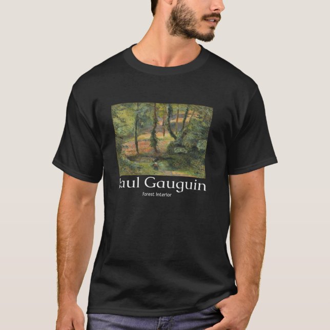 T-shirt Intérieur de forêt Paul Gauguin Graphisme d'art (Devant)