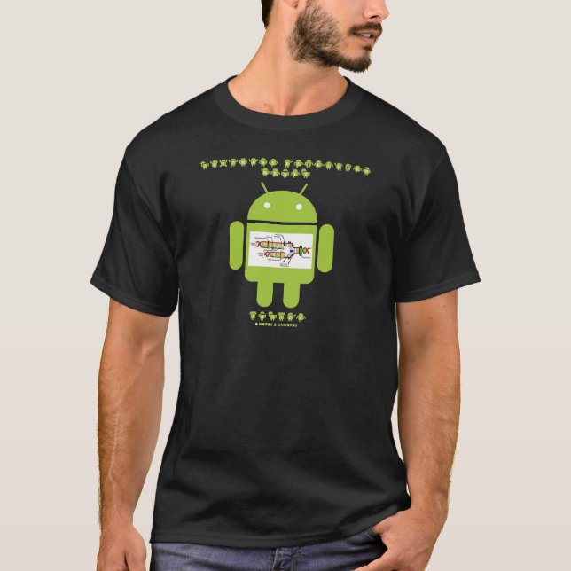 T-shirt Intérieur de gènes de programmateur de logiciel (Devant)