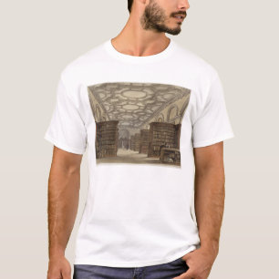 T-shirt Intérieur de la bibliothèque publique, Cambridge